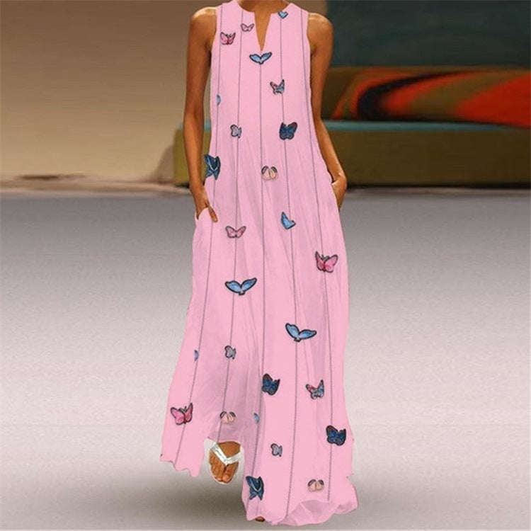 Rochie vibrantă cu decolteu în V, model leagăn, de Cristina Gore