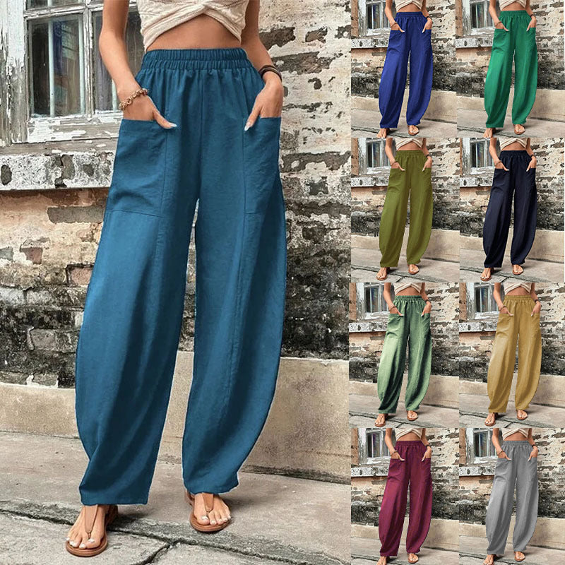 Relaxed Fit Cristina Gore Harem Pants with Pockets