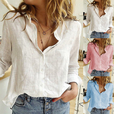 Relaxed Fit Cristina Gore Lapel Cardigan Blouse