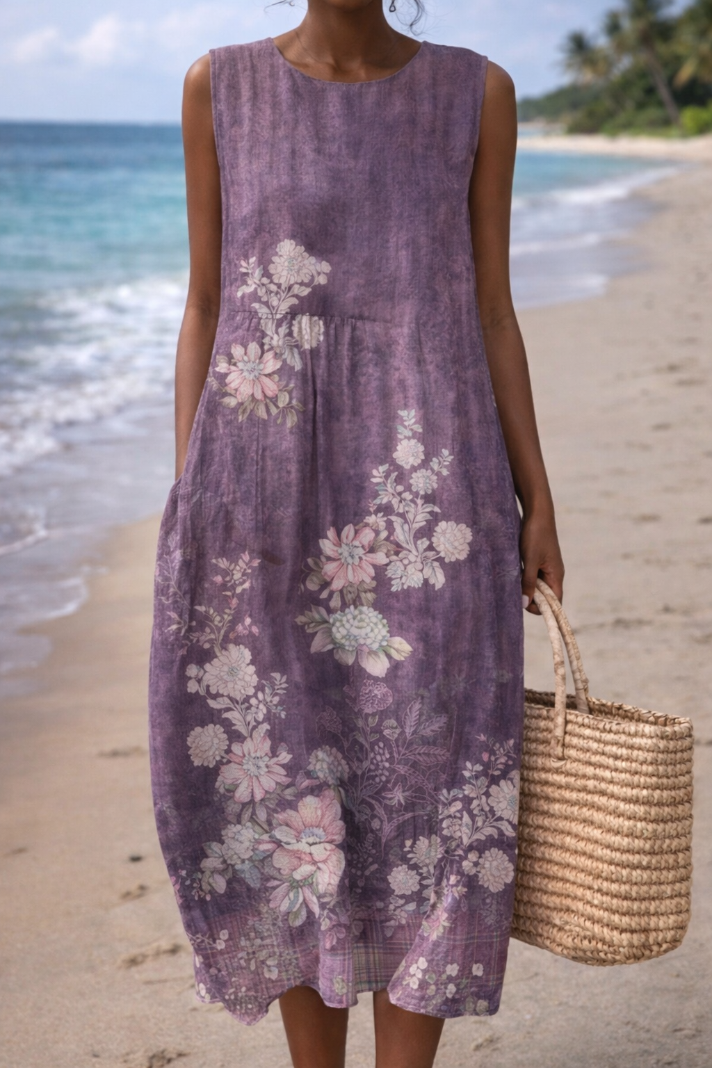 Rochie de vară fără mâneci Cristina Gore, inspirată de Pinterest