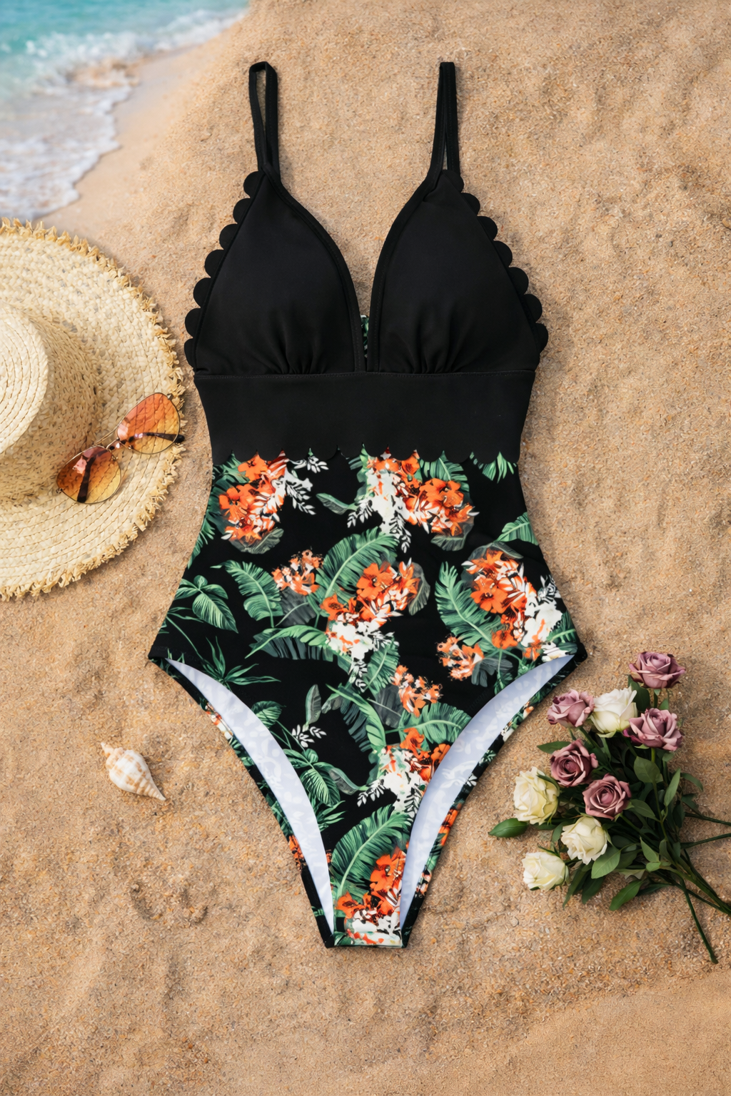 Costume de baie tropicale mărime mare de Cristina Gore