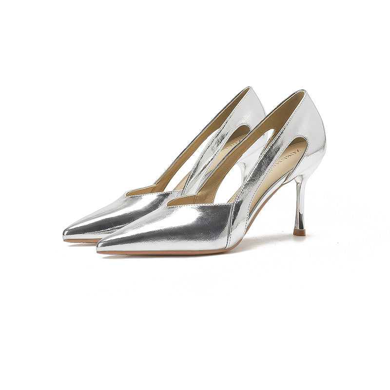 Pantofi eleganti stiletto lăcuit de Cristina Gore
