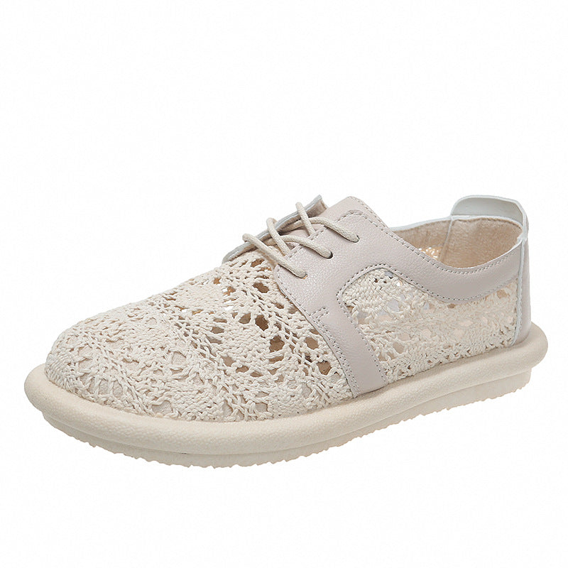 Pantofi sport casual Cristina Gore, respirabili, croșetați