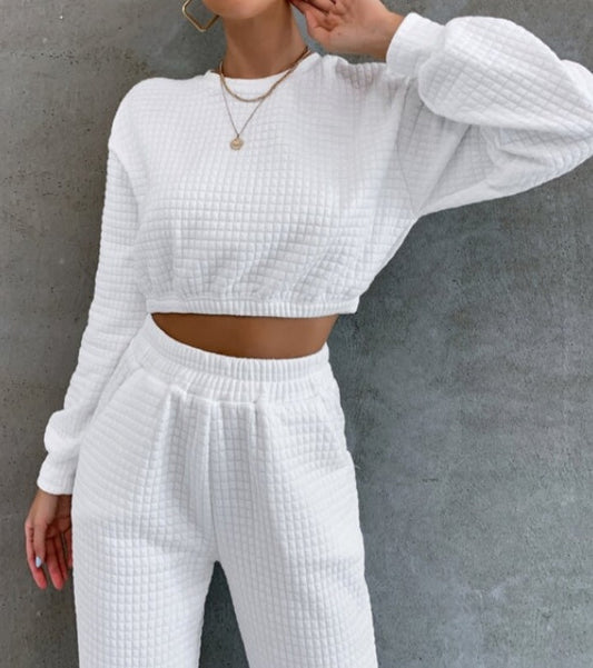 Textured Cozy Cristina Gore Women’s Lounge Set