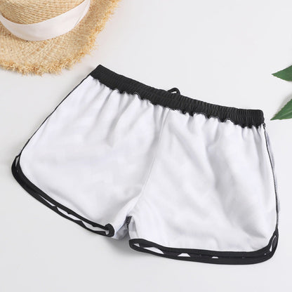 Set bikini elegant cu imprimeu zigzag Cristina Gore și pantaloni scurți