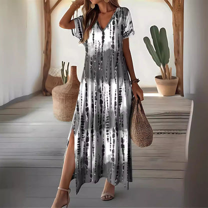 Chic Tie-Dye Maxi Dress Cristina Gore