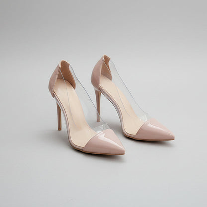 Tocuri stiletto transparente și elegante de Cristina Gore
