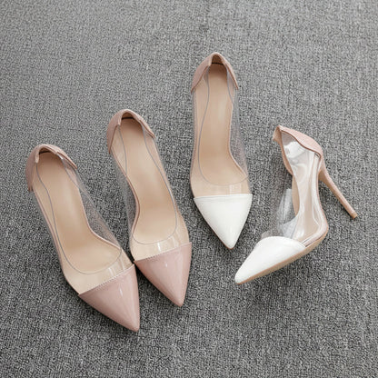 Tocuri stiletto transparente și elegante de Cristina Gore