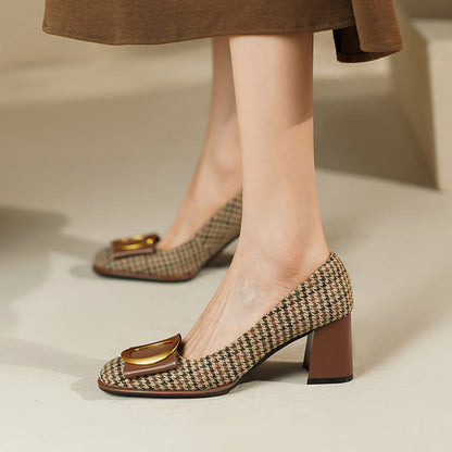 Chic Bow Metal Heels by Cristina Gore