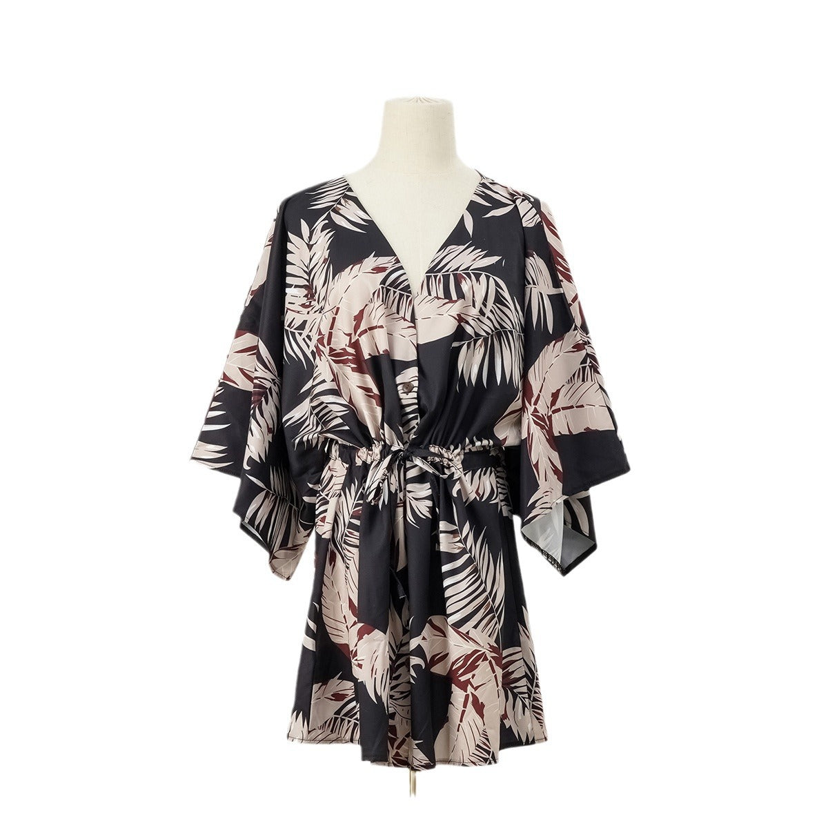 Rochie de vară cu imprimeu de frunze de Cristina Gore