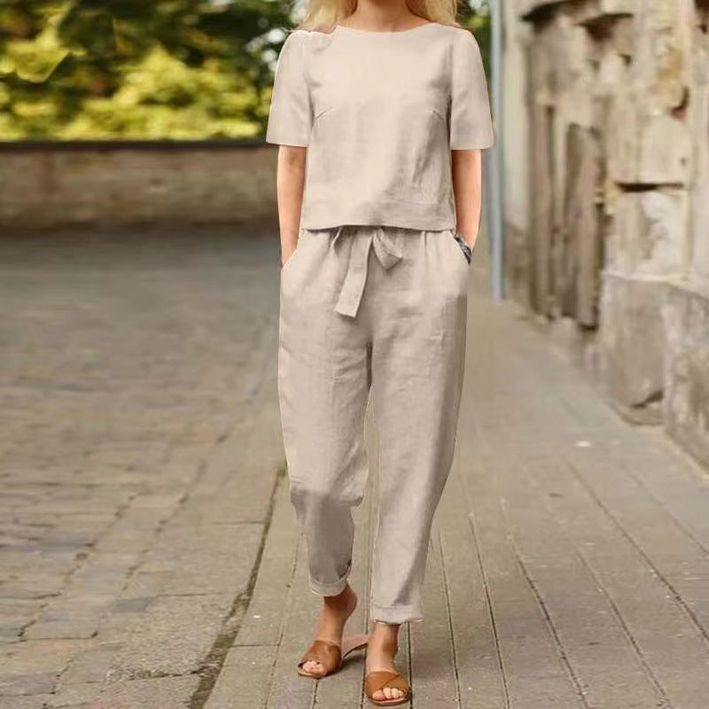 Set vintage de lenjerie de pat de Cristina Gore - Ținută Capri de vară