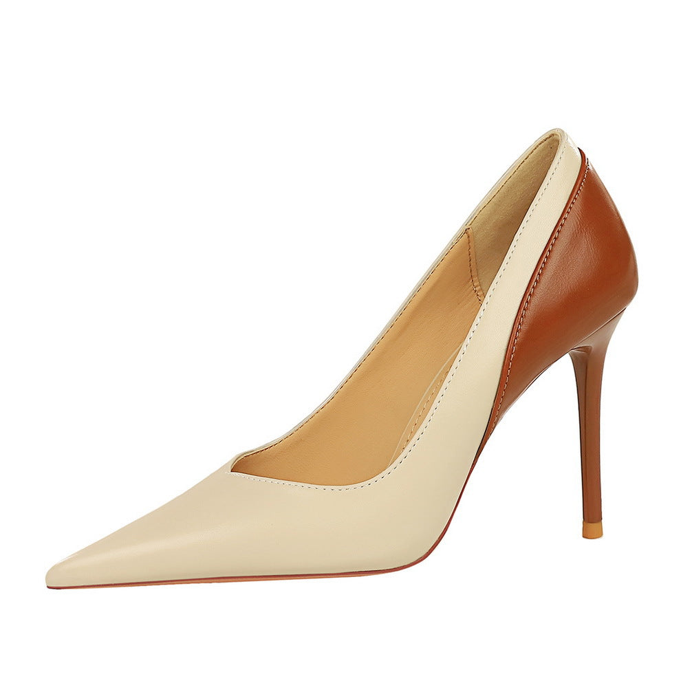 Stiletto retro cu blocuri de culoare de Cristina Gore