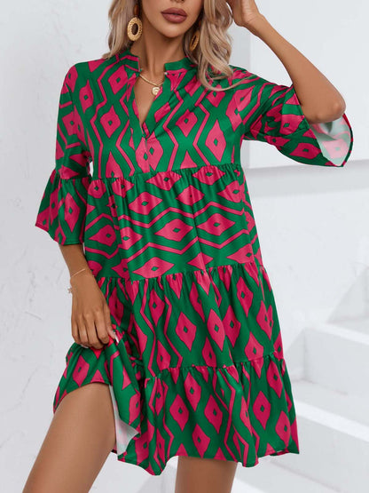 Rochie de vară cu decolteu în V, în stil boho, de Cristina Gore