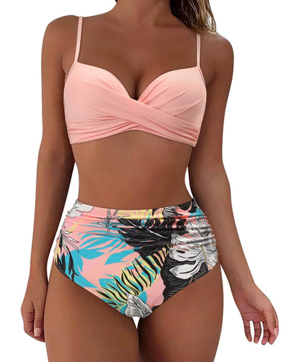 Set bikini push-up Cristina - Inspirație pentru talie înaltă