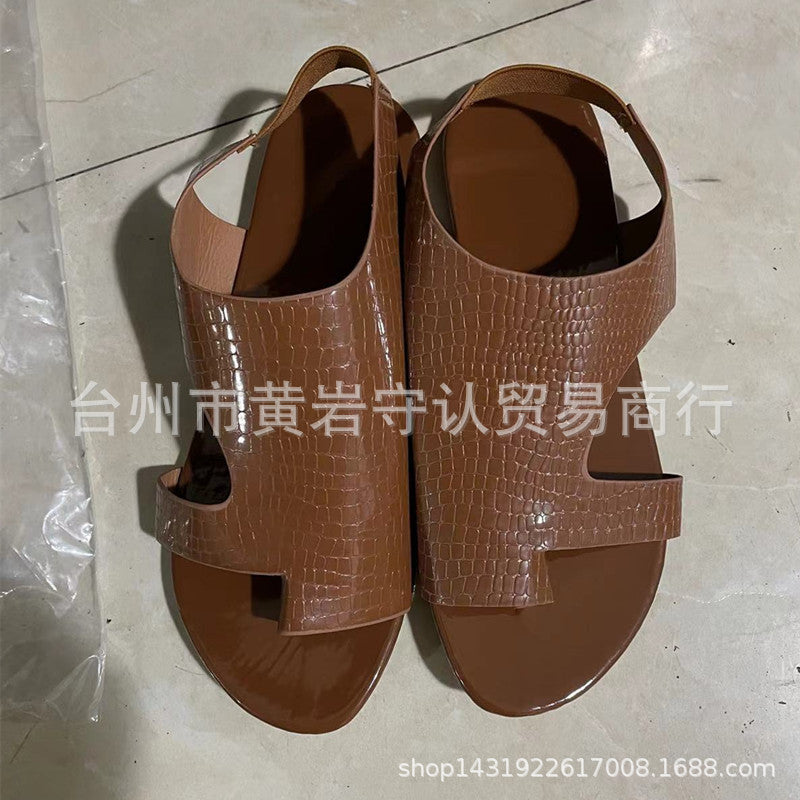 Sandale romane Cristina – Confort la purtare, cu vârf deschis