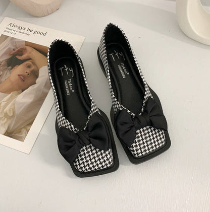 Mocasini cu platformă Cristina - Fundă retro din piele lăcuită