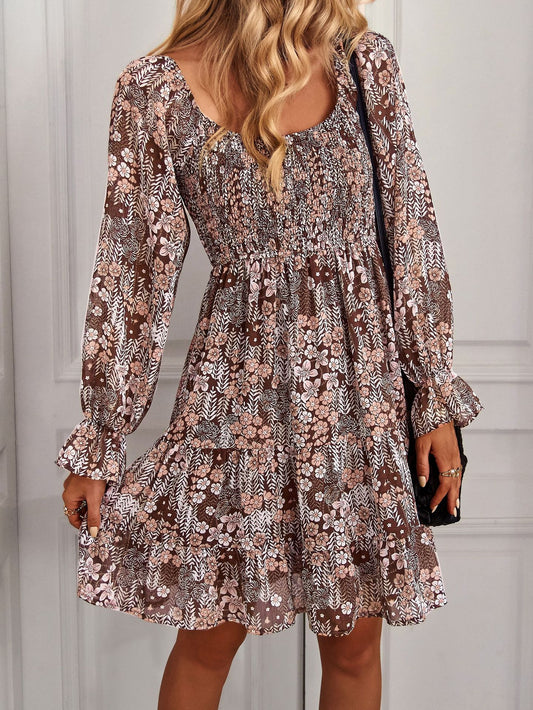 Rochie boho cu imprimeu floral Cristina Gore