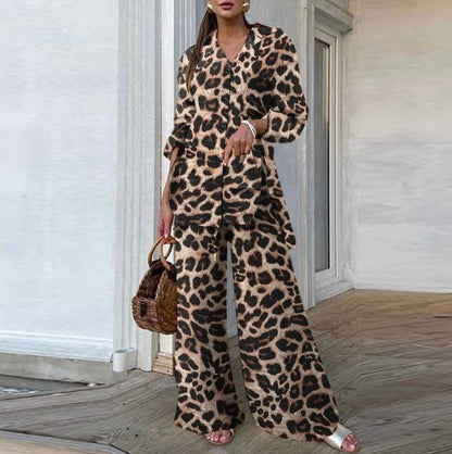 Set Cristina cu imprimeu leopard - Ținută elegantă, lejeră