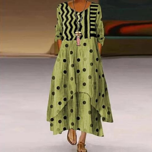 Rochie Cristina cu imprimeu 3D și tiv asimetric - streetwear floral