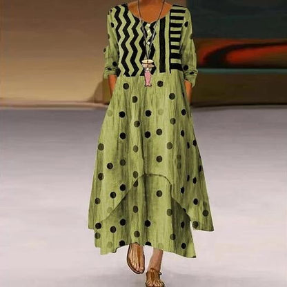 Rochie Cristina cu imprimeu 3D și tiv asimetric - streetwear floral