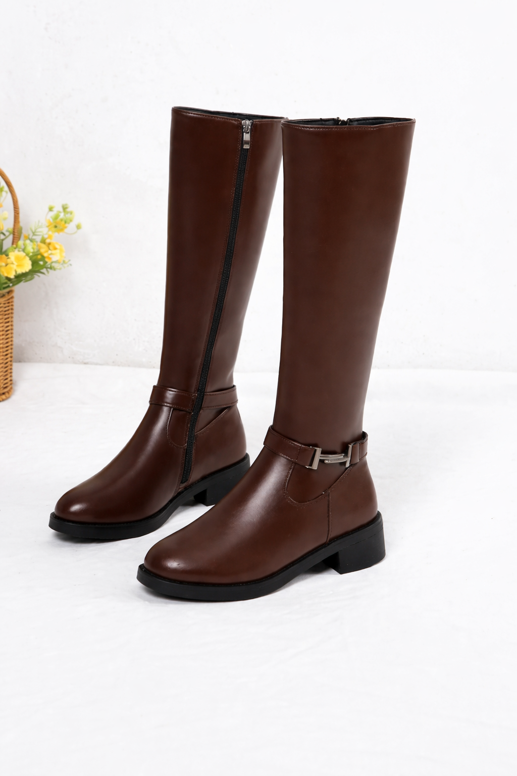 Cizme până la genunchi Cristina - Căptușeală moale, impermeabilă