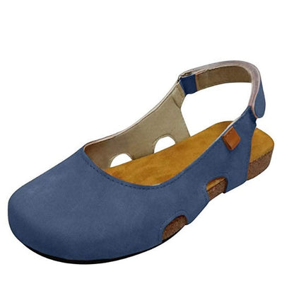 Sandale plate pentru femei Cristina - Design confortabil cu bareta la spate