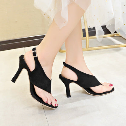 Chic Suede High Heel Sandals by Cristina Gore