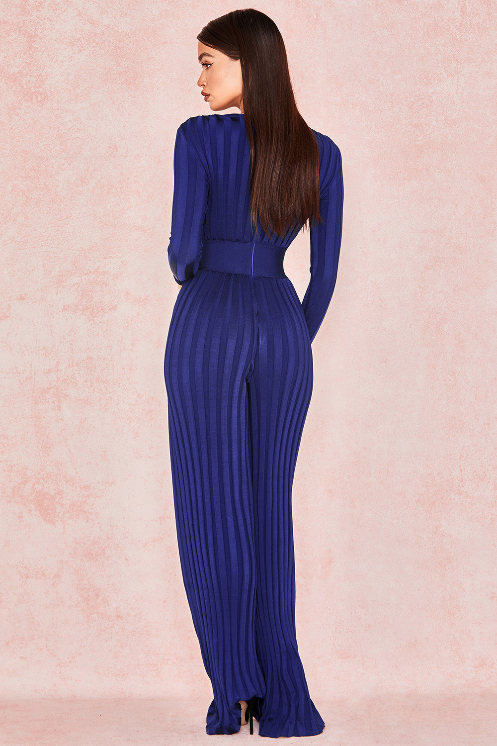 Salopetă bandaj Cristina - Decolteu adânc în V