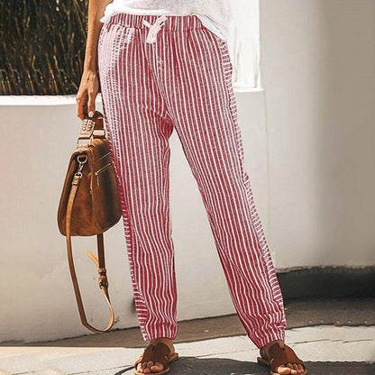 Pantaloni largi cu dungi, inspirați de Pinterest, de la Cristina Gore