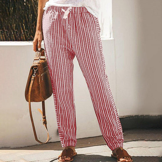Pantaloni largi cu dungi, inspirați de Pinterest, de la Cristina Gore