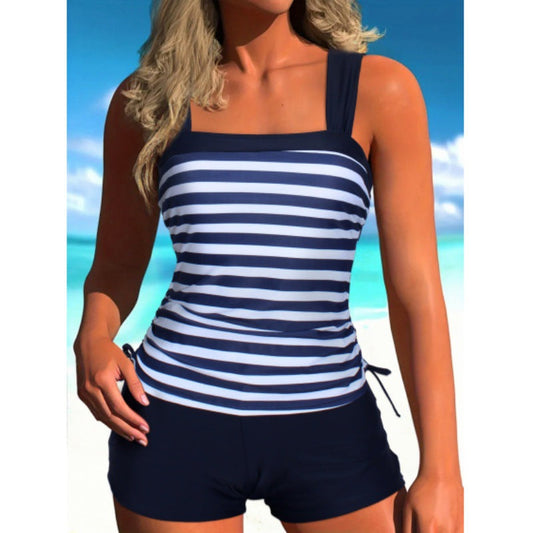 Boxeri bikini cu dungi mărime mare de Cristina Gore