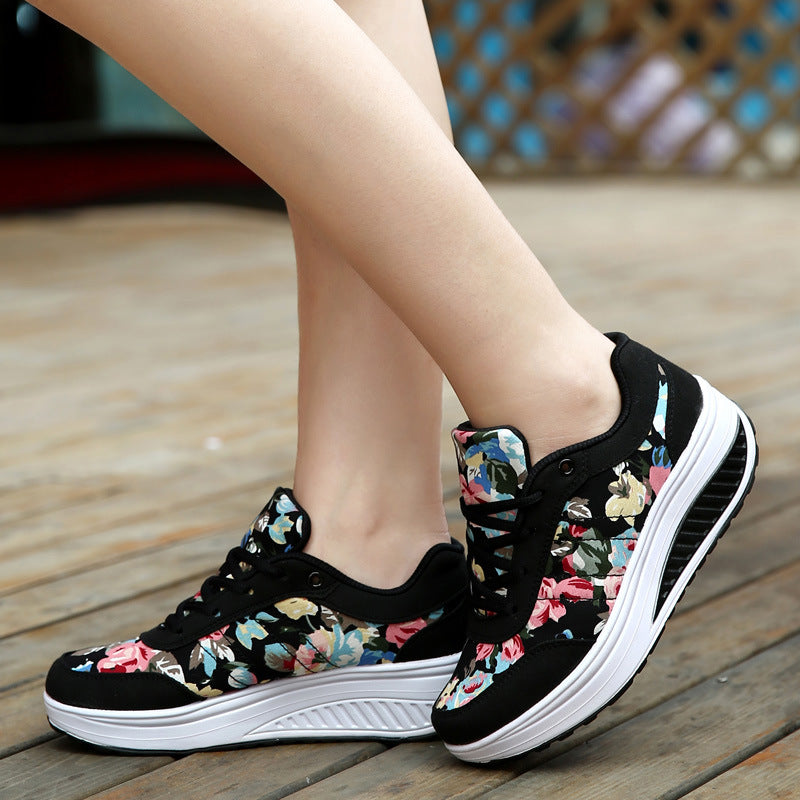 Floral Canvas Cristina Gore Breathable Sneakers