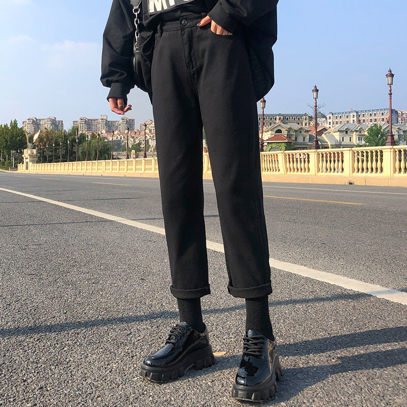 Pantaloni din denim cu croi larg Cristina - Blugi cu croială lejeră