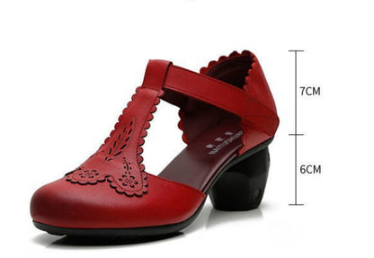 Sandale de vară Cristina cu vârful închis - Stil vintage