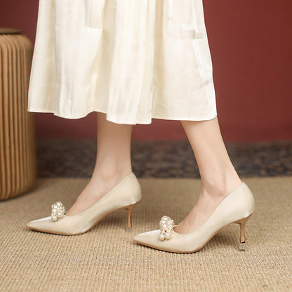 Elegant Cristina Gore Rhinestone Wedding Heels