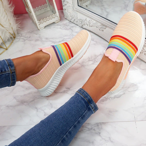 Rainbow Mesh Slip-On Sneakers Cristina Gore