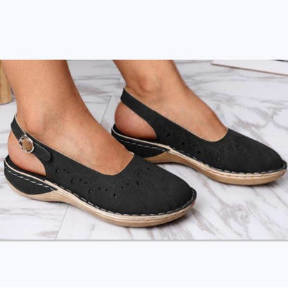 Sandale plate Cristina cu talpă Tendon Comfort