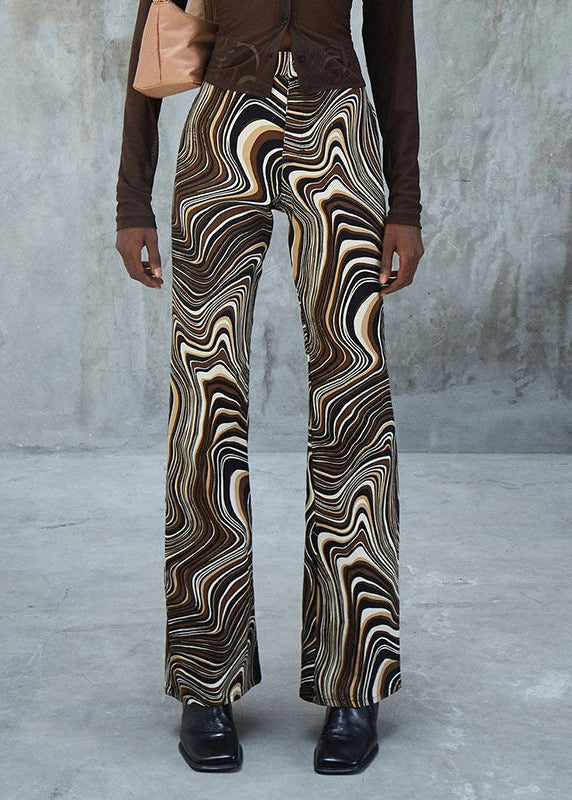 Pantaloni drepți cu talie înaltă Retro Wave Cristina Gore