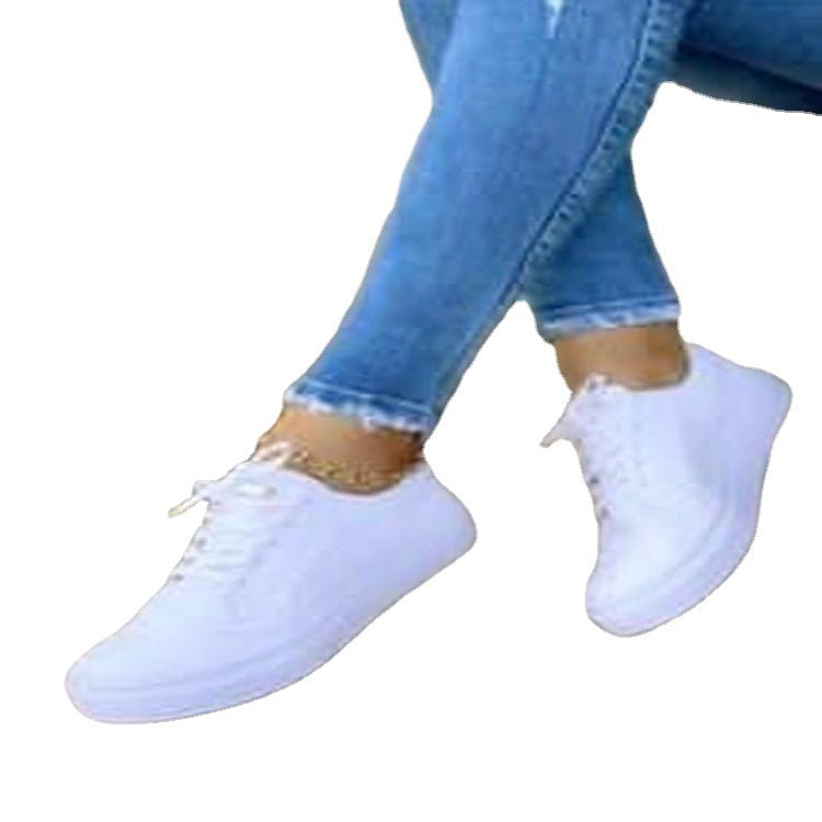 Pantofi cu șireturi din pânză Cristina - Model confortabil cu vârf rotund