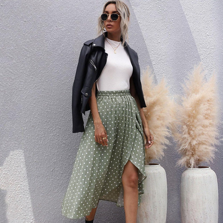 Fustă cu buline din șifon inspirată de Pinterest de Cristina Gore