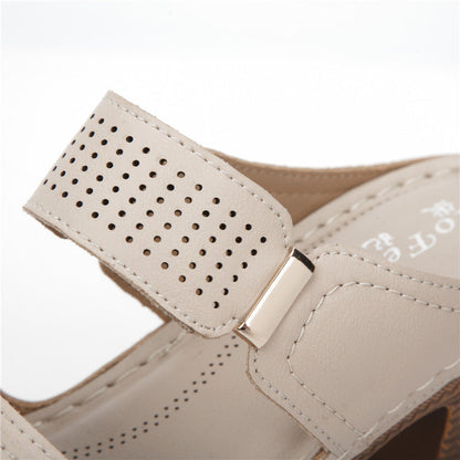 Sandale Cristina - Sandale confortabile cu toc gros pentru vară