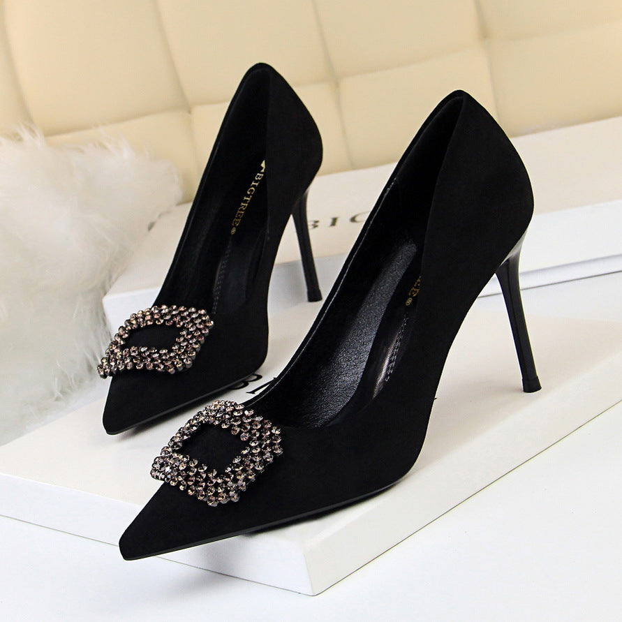 Elegant Rhinestone Stiletto Heels by Cristina Gore