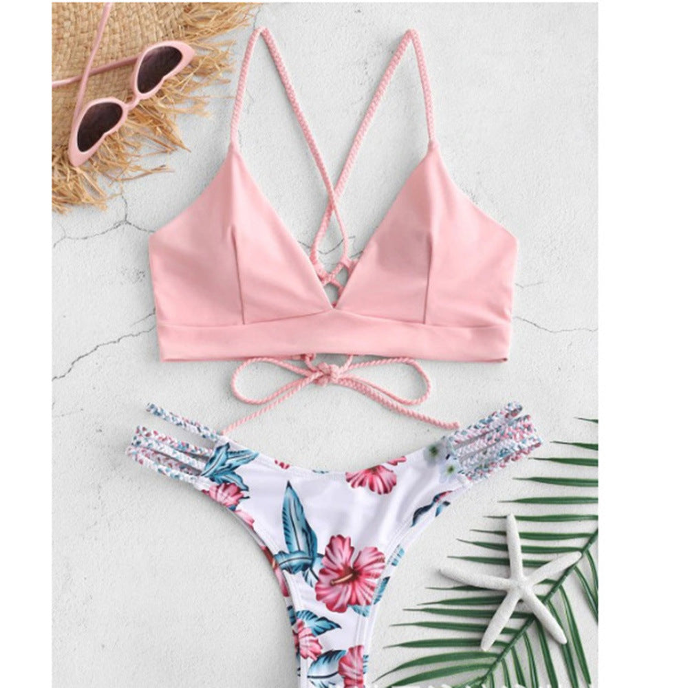 Set de bikini împletit Cristina Gore, inspirat de Pinterest