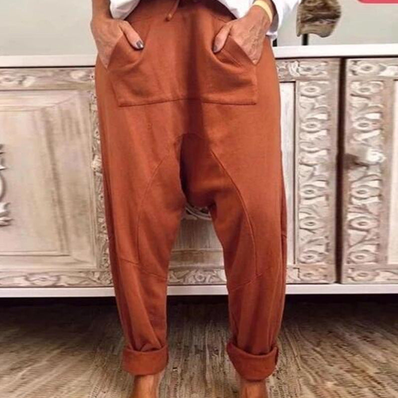 Pantaloni harem cu șireturi Chic Comfort Cristina Gore