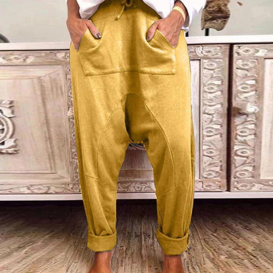Pantaloni harem cu șireturi Chic Comfort Cristina Gore