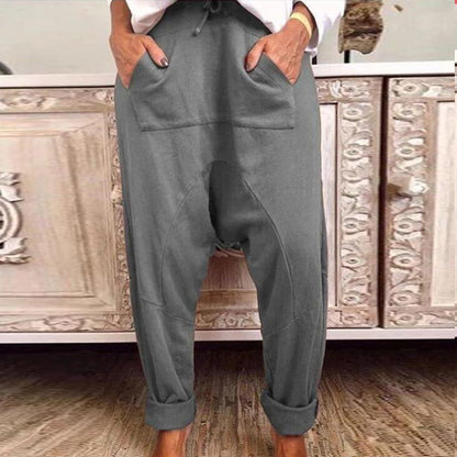 Pantaloni harem cu șireturi Chic Comfort Cristina Gore