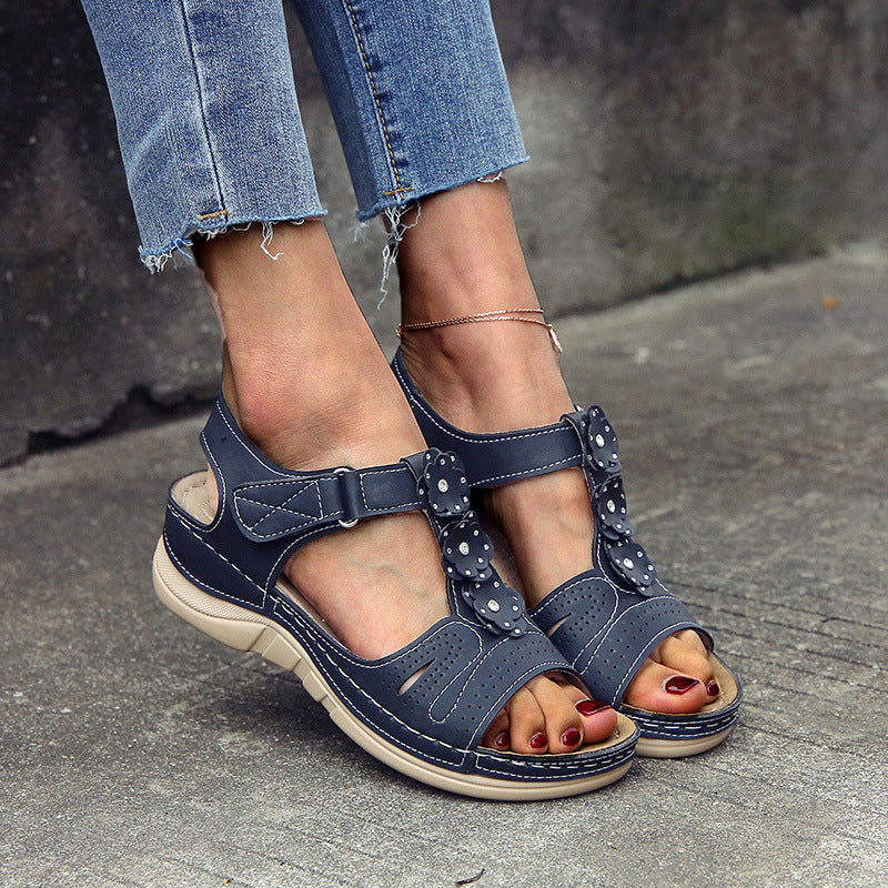 Pinterest-Inspired Floral Sandals by Cristina Gore