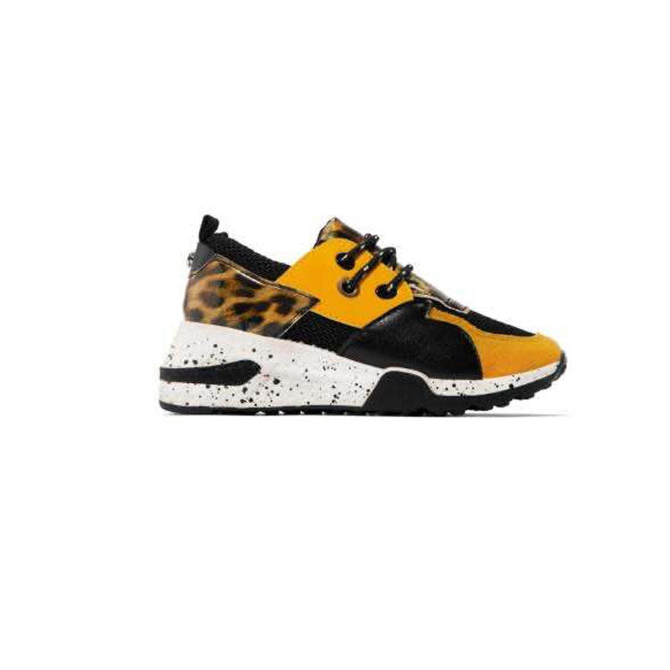 Teniși cu șireturi Cristina - Toc plat confortabil