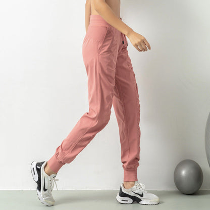 Pantaloni sport Cristina - Croială slim, stil harem șifonat