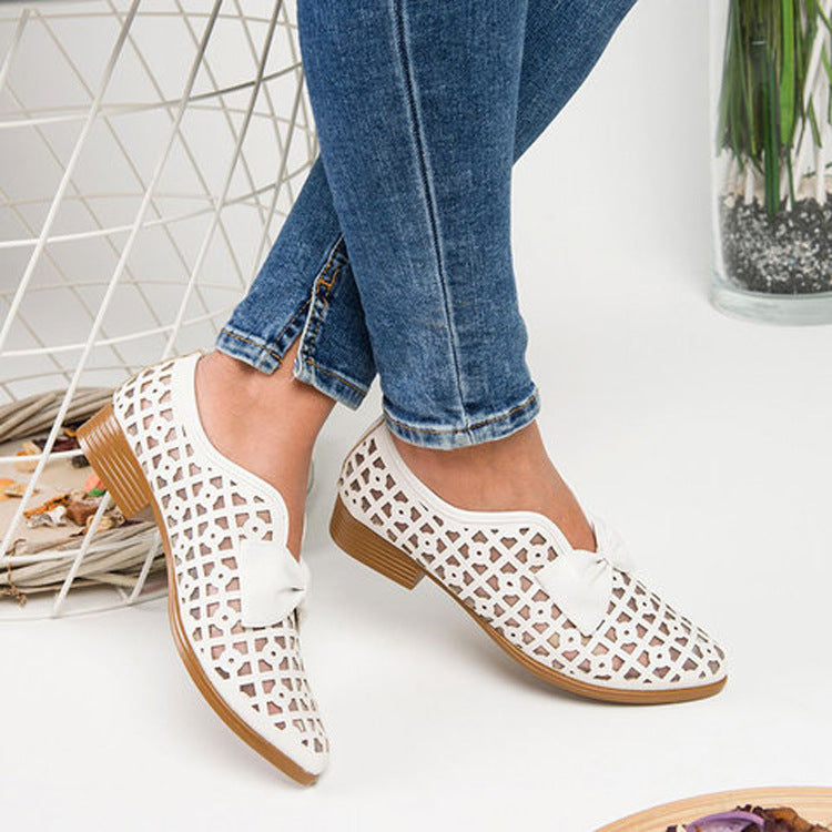 Chic Bow Loafers by Cristina Gore